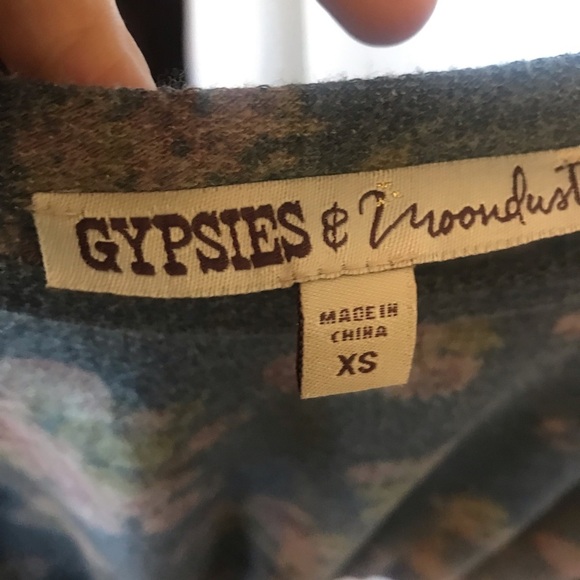 Gypsies & Moondust Floral Crop Top Size XS - Picture 4 of 4